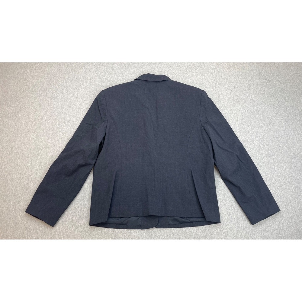 Talbots‎ Blazer Womens 18 Blend Navy Blue Wool Stretch 2-Button Single Breast - Picture 2 of 8